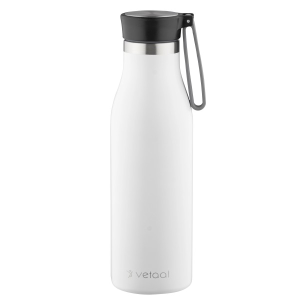 Thermo Edelstahl-Trinkflasche Njord Farbe: Weiss Gravur: ohne Gravur